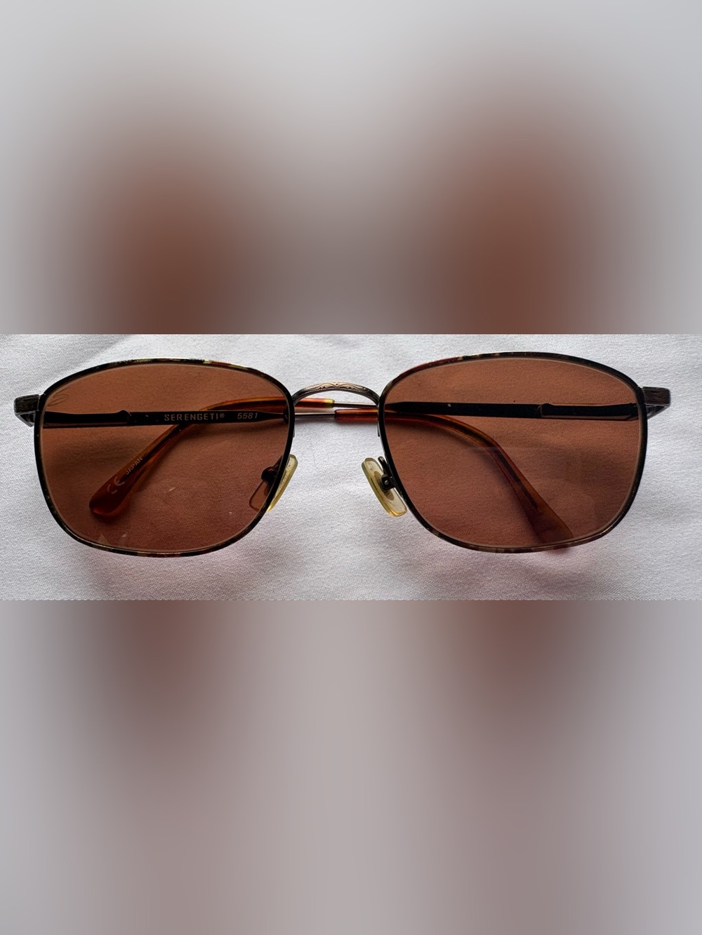 Vintage 1990 Serengeti Mariner 5581 Sunglasses Tortoise Frame Made in Japan